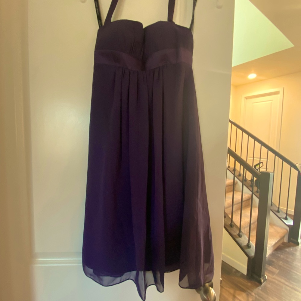 10 junior purple halter top dress